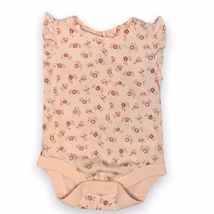 Baby Gap Brannan’s Favorite Flutter Sleeve Light Pink Floral Onesie 0-3 Months